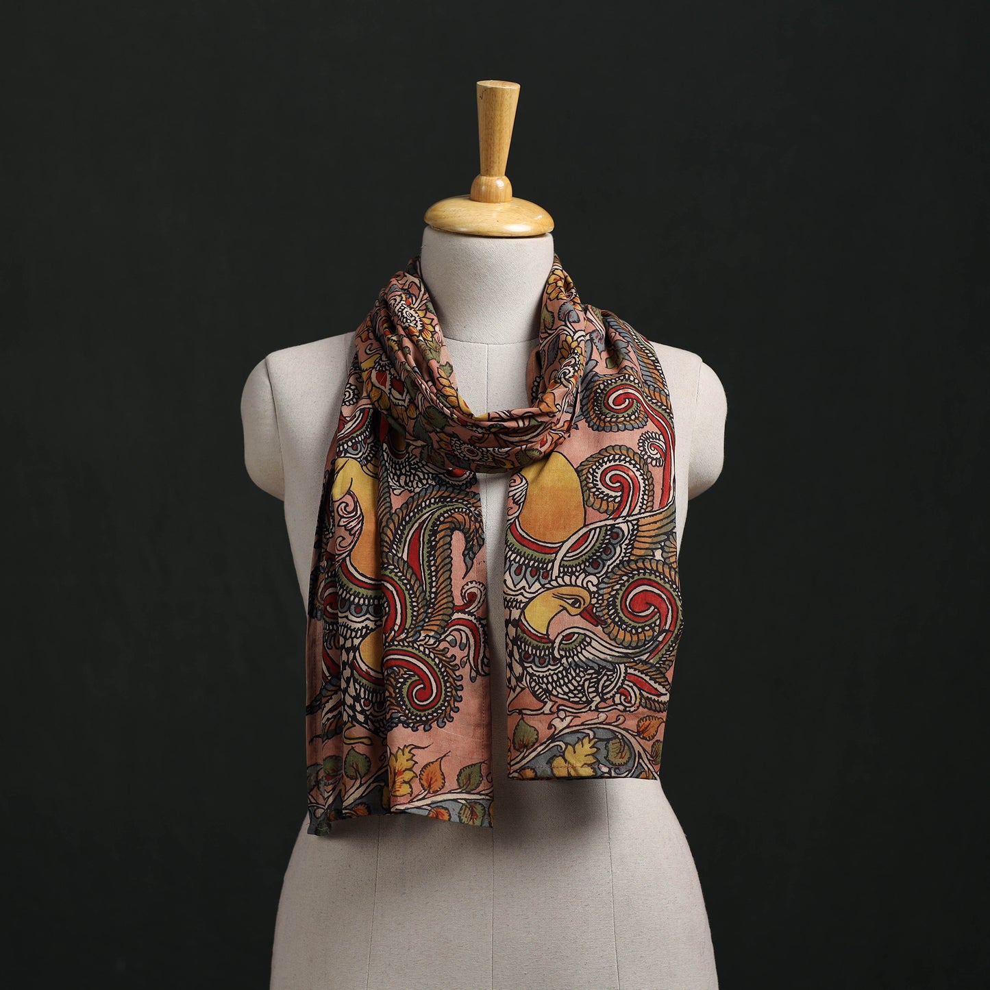 Kalamkari Handpainted Cotton Stole 40