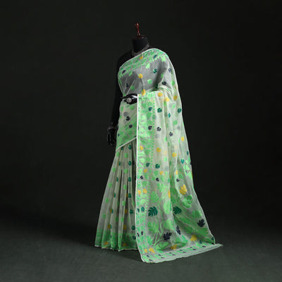 Silk Cotton Dhakai Jamdani Saree 03