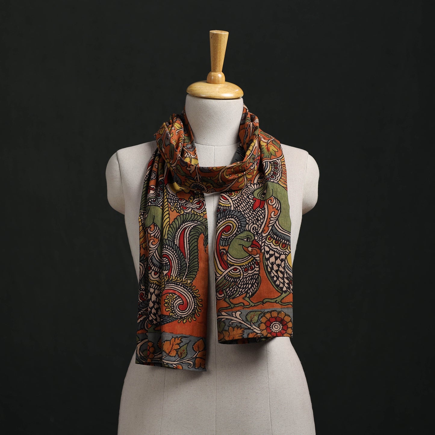 Kalamkari Handpainted Cotton Stole 41