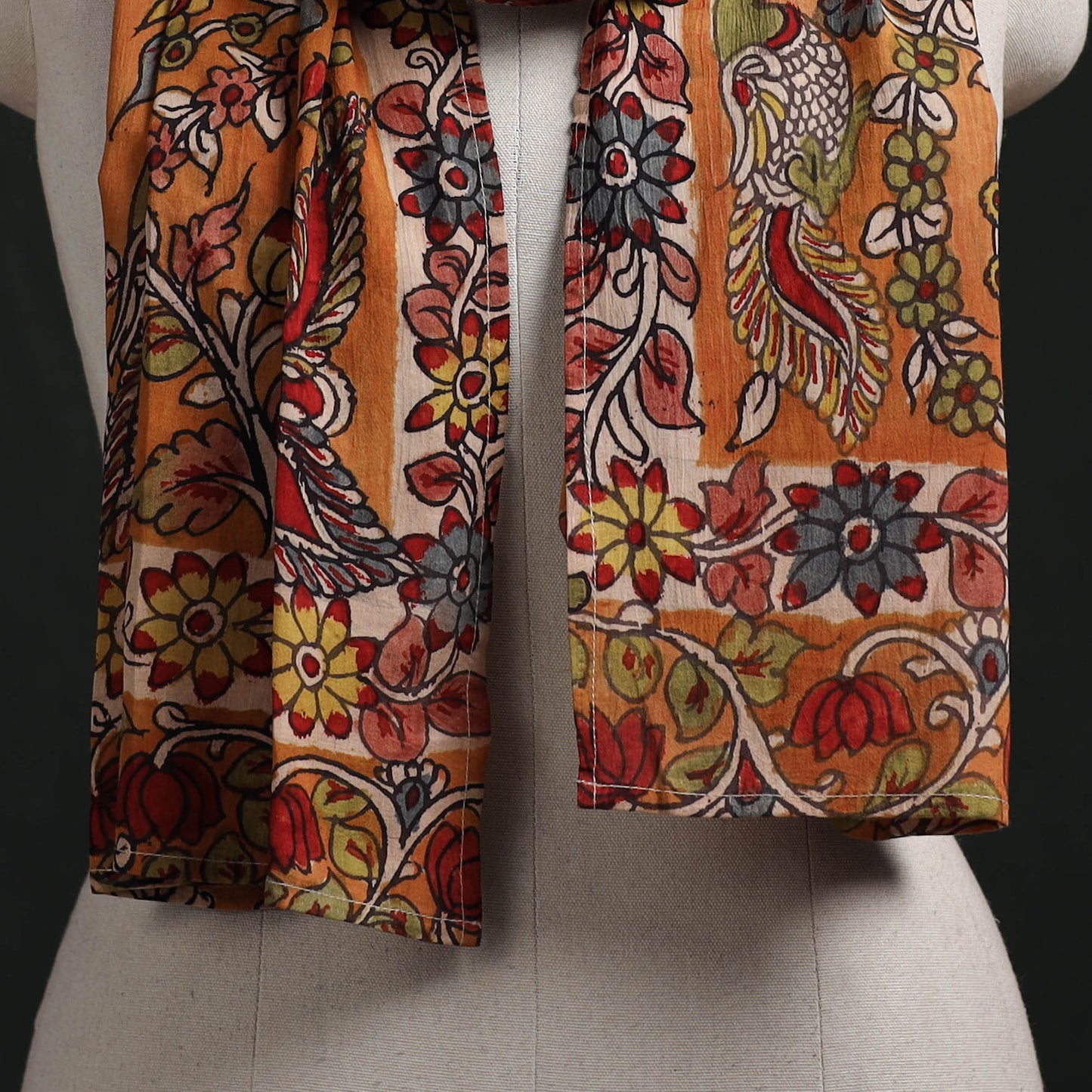 Kalamkari Handpainted Cotton Stole 42