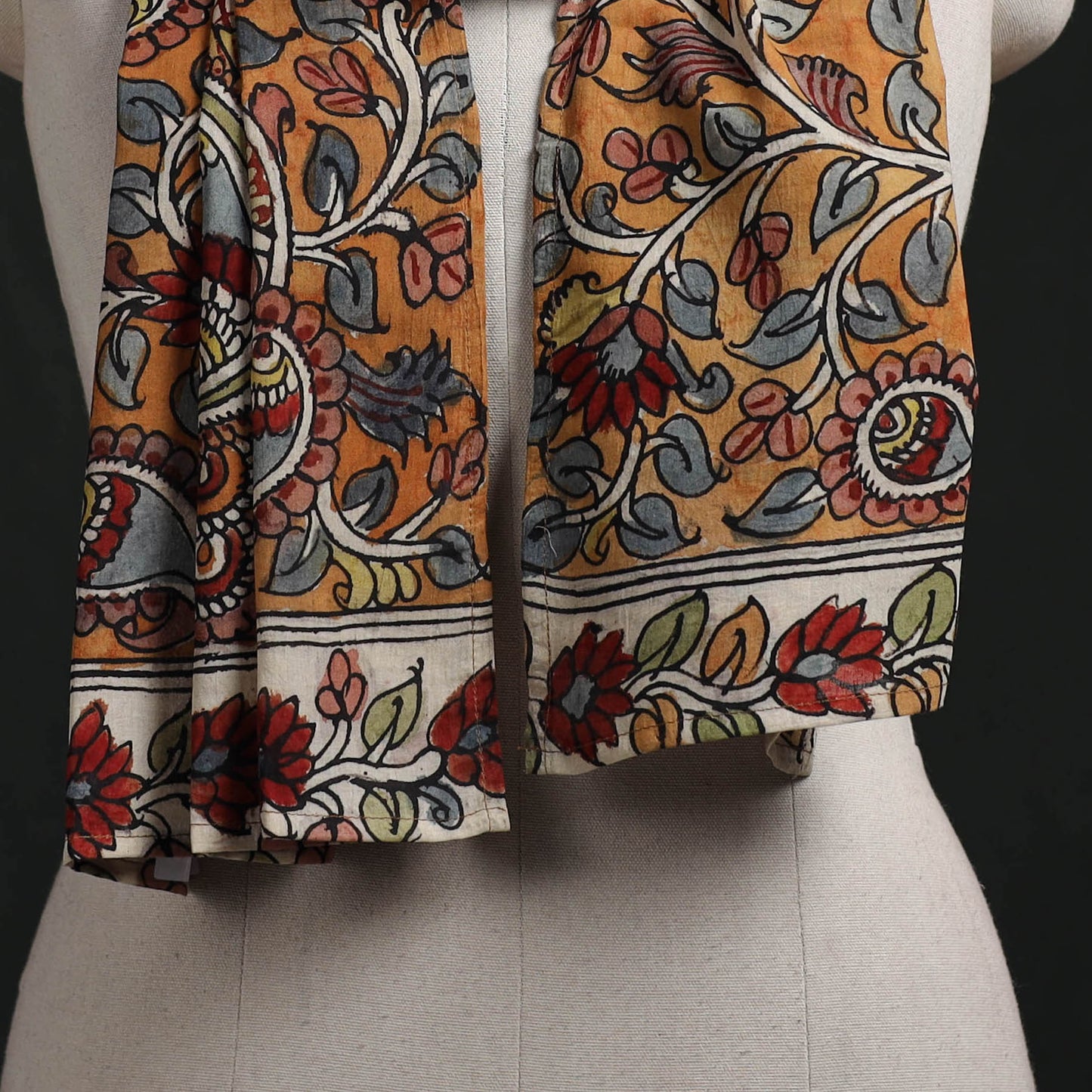 Kalamkari Handpainted Cotton Stole 44