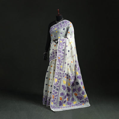 Silk Cotton Dhakai Jamdani Saree 04