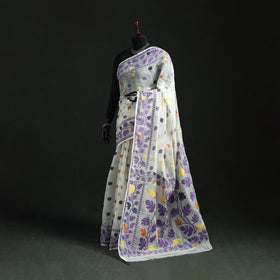 Silk Cotton Dhakai Jamdani Saree 04