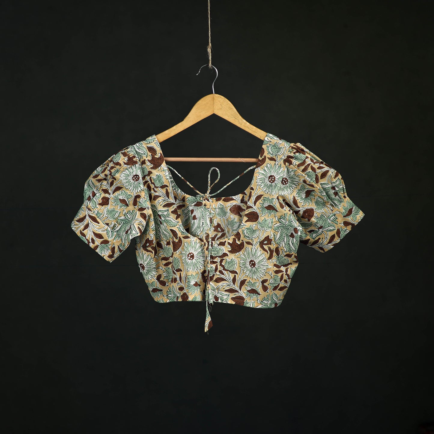 Sanganeri Hand Block Print Cotton Readymade Blouse 10