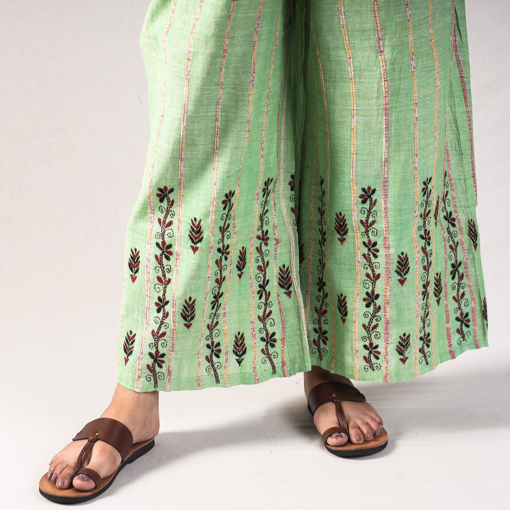 kantha embroidered palazzo