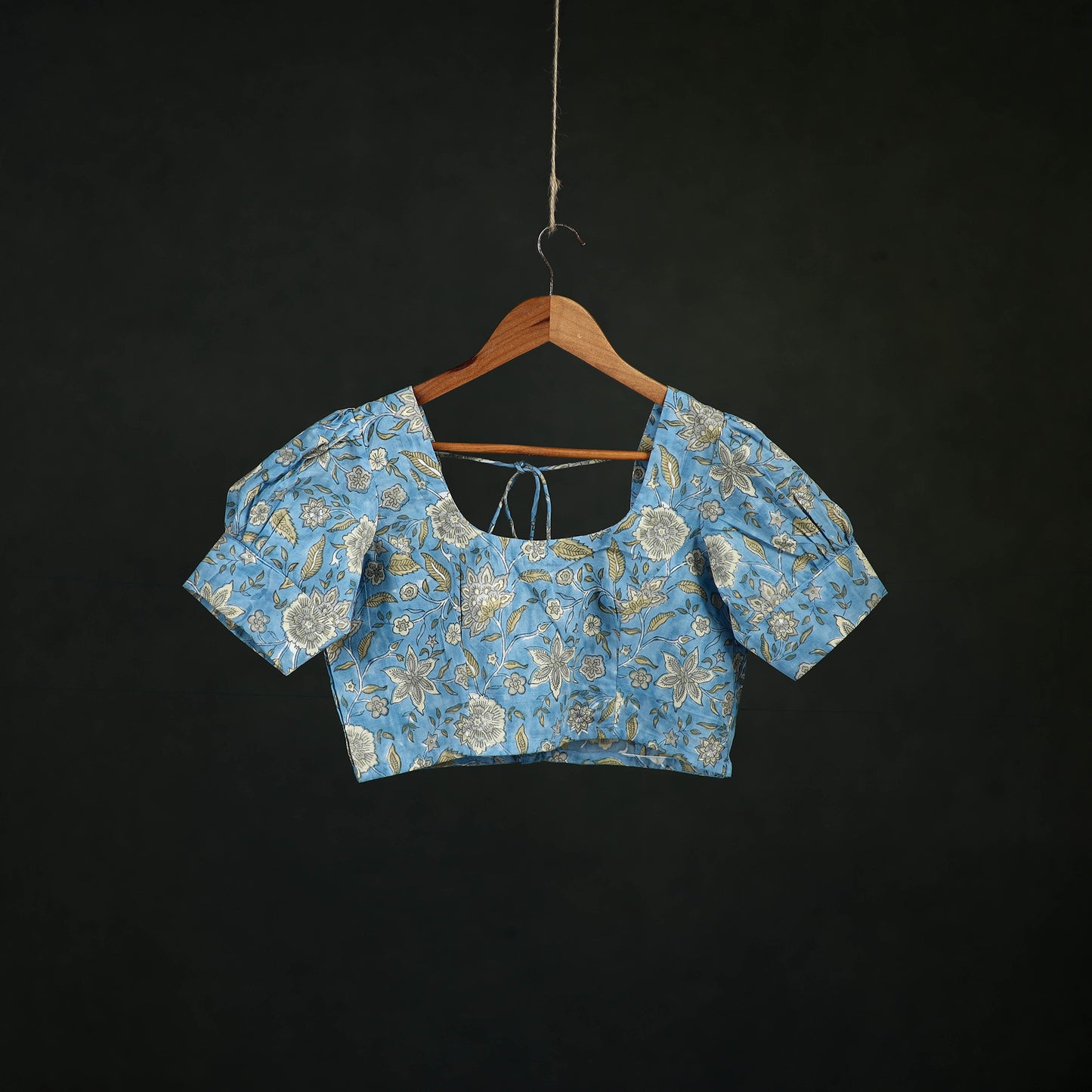 Sanganeri Hand Block Print Cotton Readymade Blouse 09