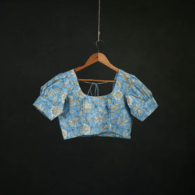 Sanganeri Hand Block Print Cotton Readymade Blouse 09