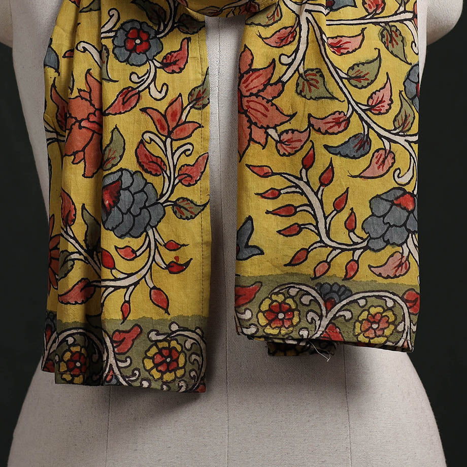 Kalamkari Handpainted Cotton Stole 48