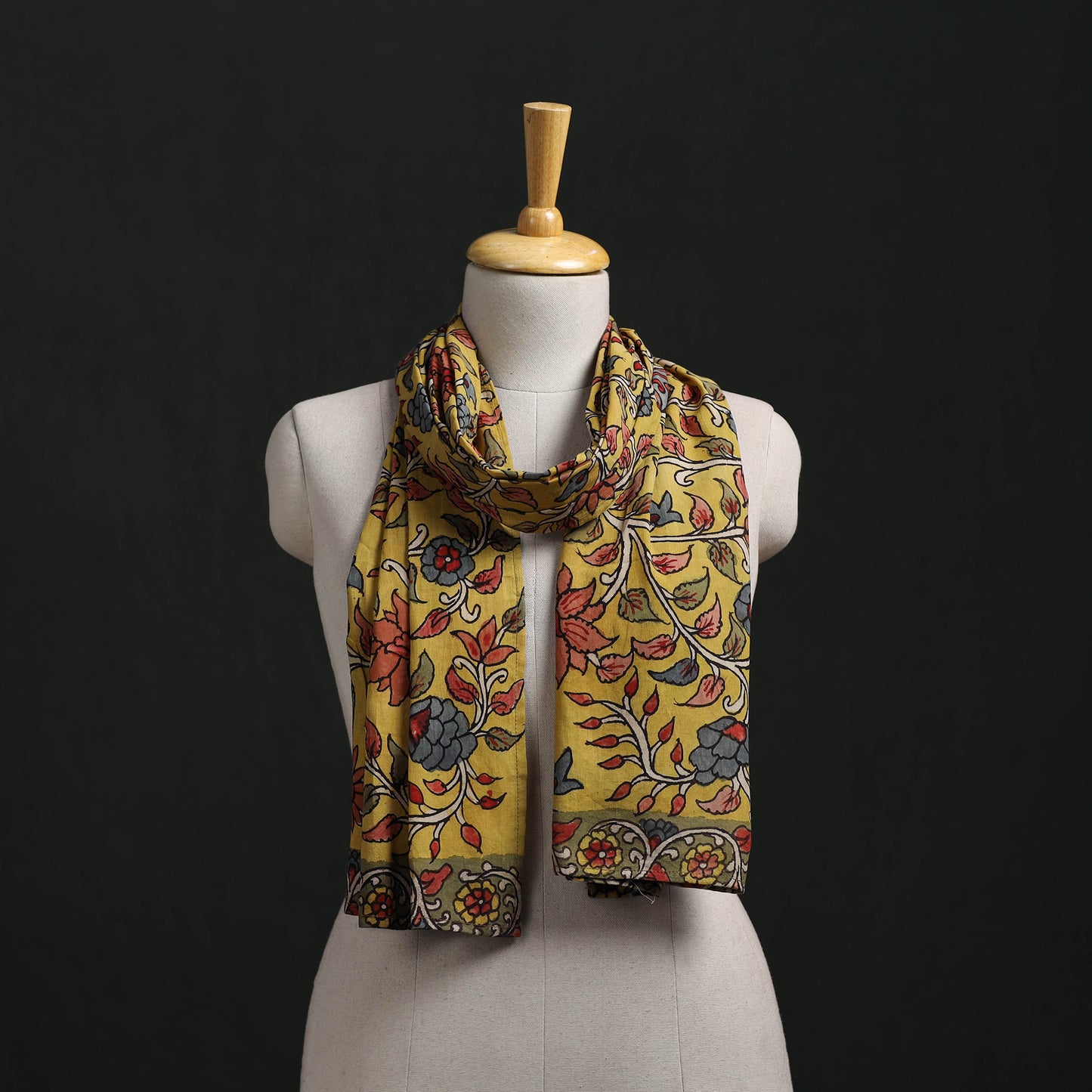 Kalamkari Handpainted Cotton Stole 48