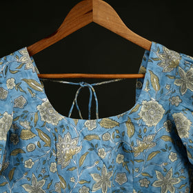 Sanganeri Hand Block Print Cotton Readymade Blouse 09