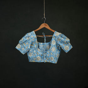 Sanganeri Hand Block Print Cotton Readymade Blouse 09