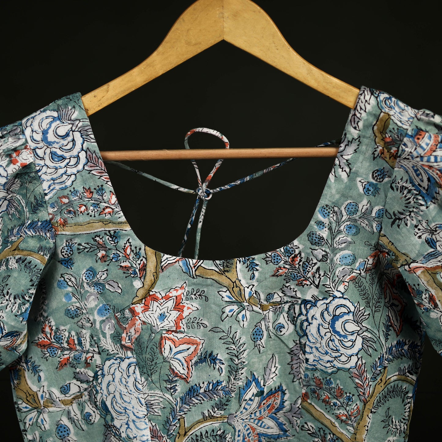 Sanganeri Hand Block Print Cotton Readymade Blouse 07