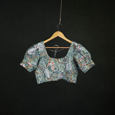 Sanganeri Hand Block Print Cotton Readymade Blouse 07
