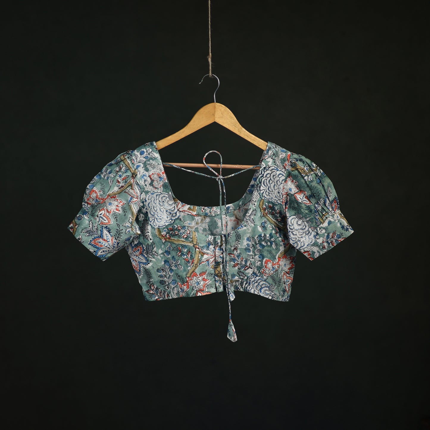 Sanganeri Hand Block Print Cotton Readymade Blouse 07