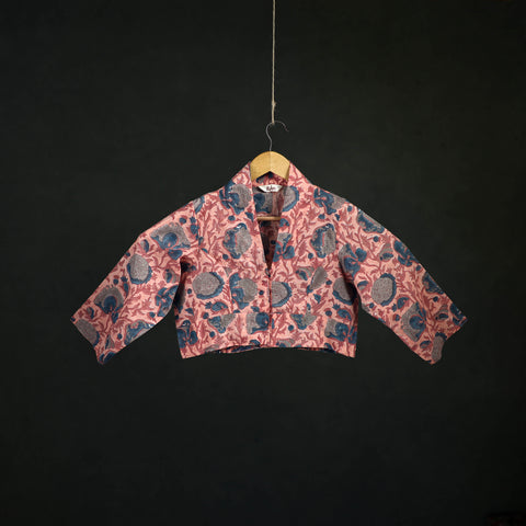 Sanganeri Hand Block Print Cotton Readymade Blouse 04