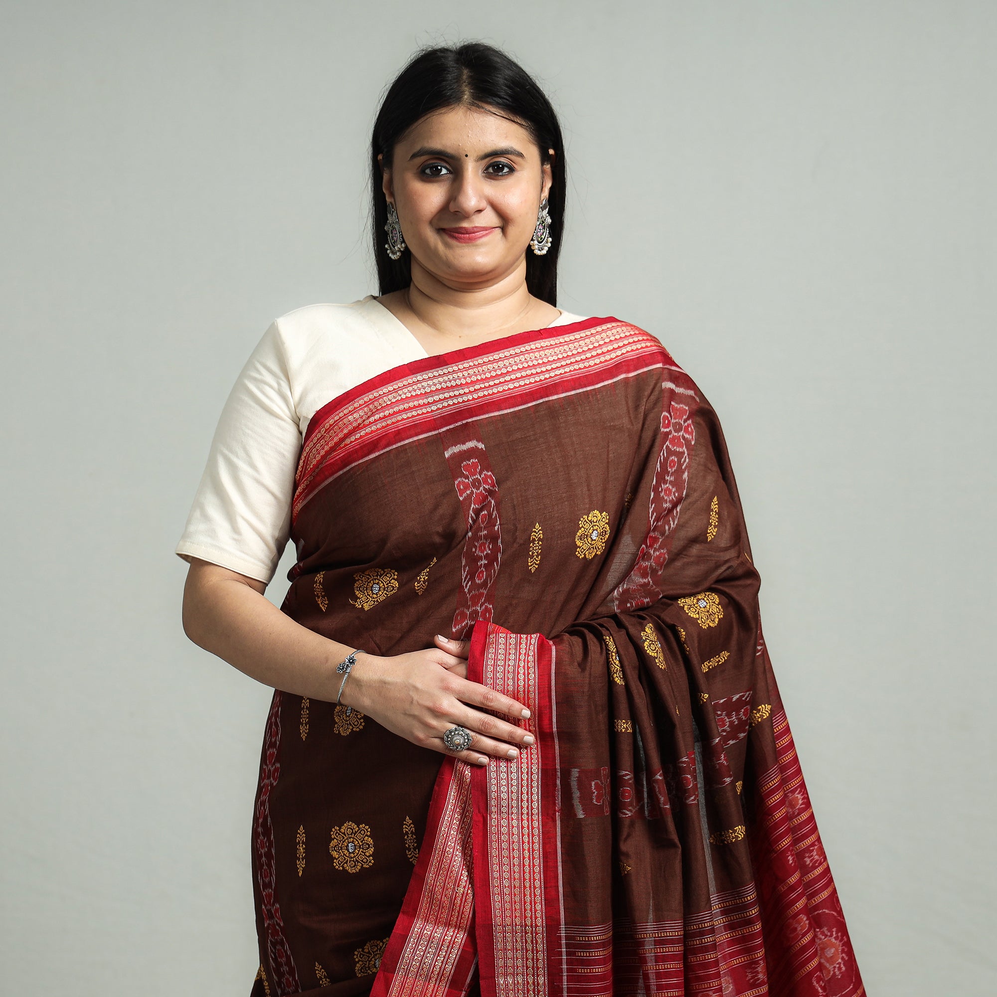 Andhra Cotton Sarees - Handwoven Sarees by Dastkar Andhra Online l iTokri  आई.टोकरी