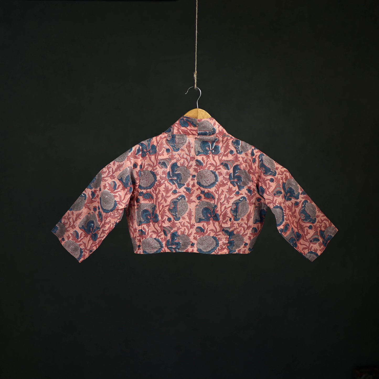 Sanganeri Hand Block Print Cotton Readymade Blouse 04