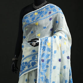 Silk Cotton Dhakai Jamdani Saree 08