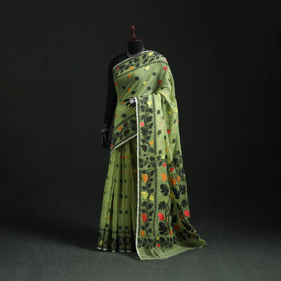 Silk Cotton Dhakai Jamdani Saree 09