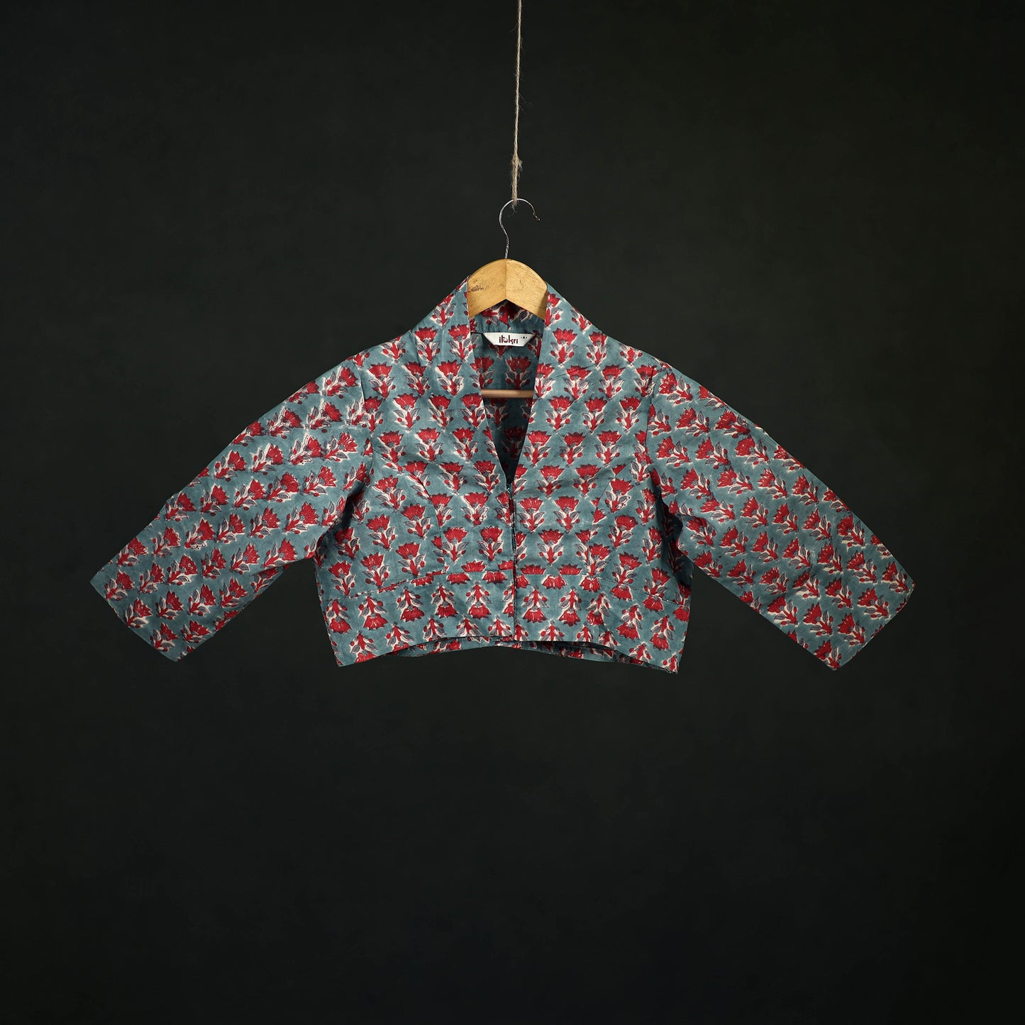Sanganeri Hand Block Print Cotton Readymade Blouse 01