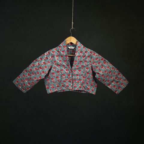 Sanganeri Hand Block Print Cotton Readymade Blouse 01