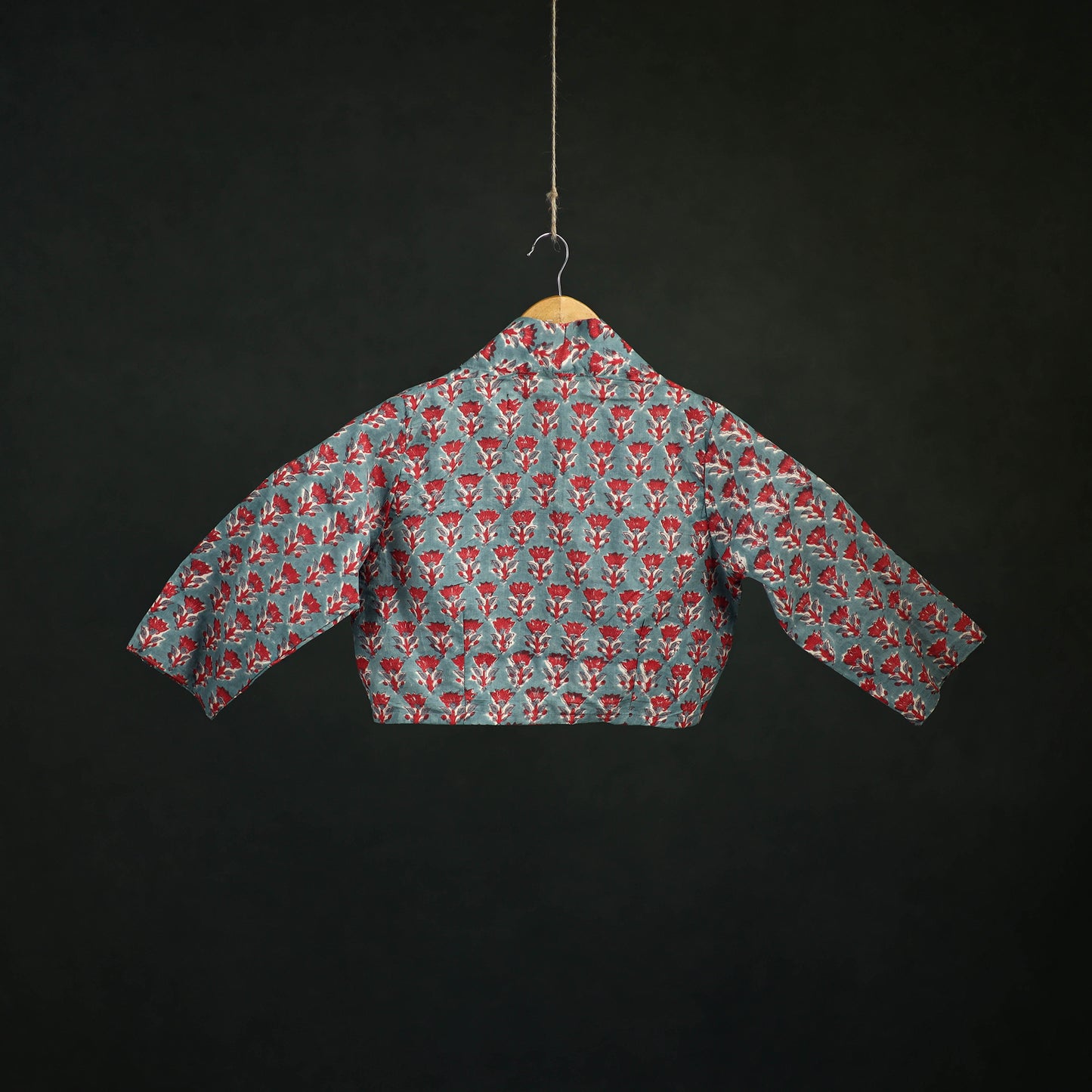 Sanganeri Hand Block Print Cotton Readymade Blouse 01