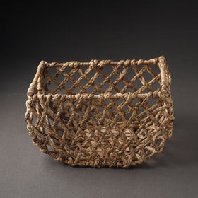  Brown Handcrafted Organic Water Hyacinth Posh Basket 