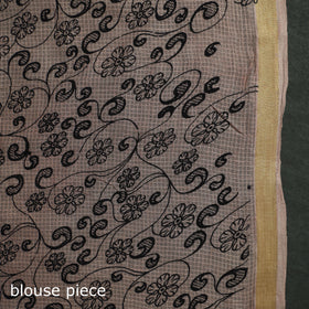 Kota Doria Cotton Printed Kalamkari Saree 04