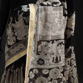 Kota Doria Cotton Printed Kalamkari Saree 01