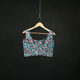 Sanganeri Hand Block Print Cotton Readymade Blouse 18
