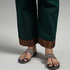 Green - Dharwad Cotton Kurta with Palazzo & Dupatta Set
