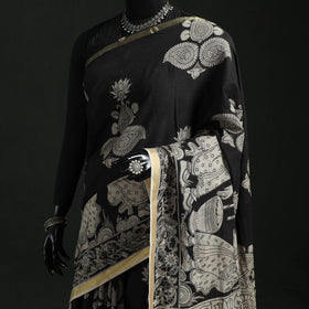 Kota Doria Cotton Printed Kalamkari Saree 02