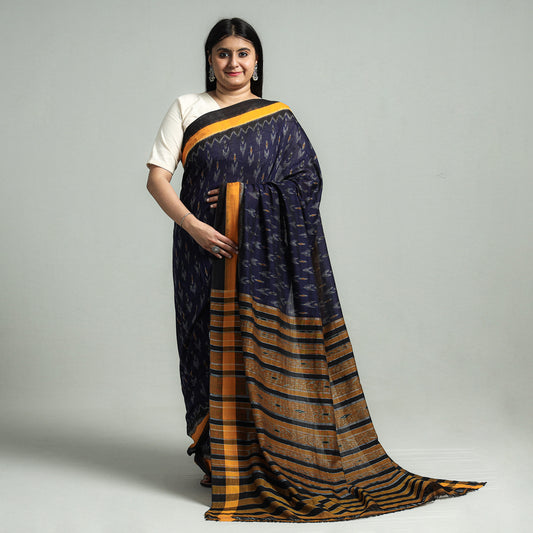 Multicolor - Khandua Ikat Weave Handloom Cotton Saree