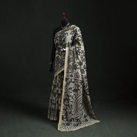 Kota Doria Cotton Printed Kalamkari Saree 03