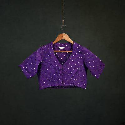 Bandhani Tie-Dye Cotton Readymade Blouse 06