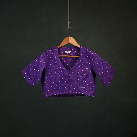 Bandhani Tie-Dye Cotton Readymade Blouse 06