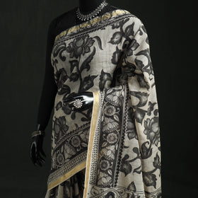 Kota Doria Cotton Printed Kalamkari Saree 03