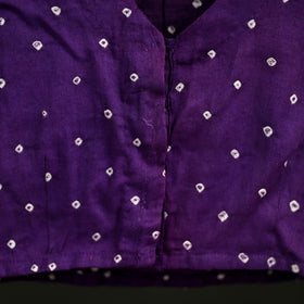 Bandhani Tie-Dye Cotton Readymade Blouse 06