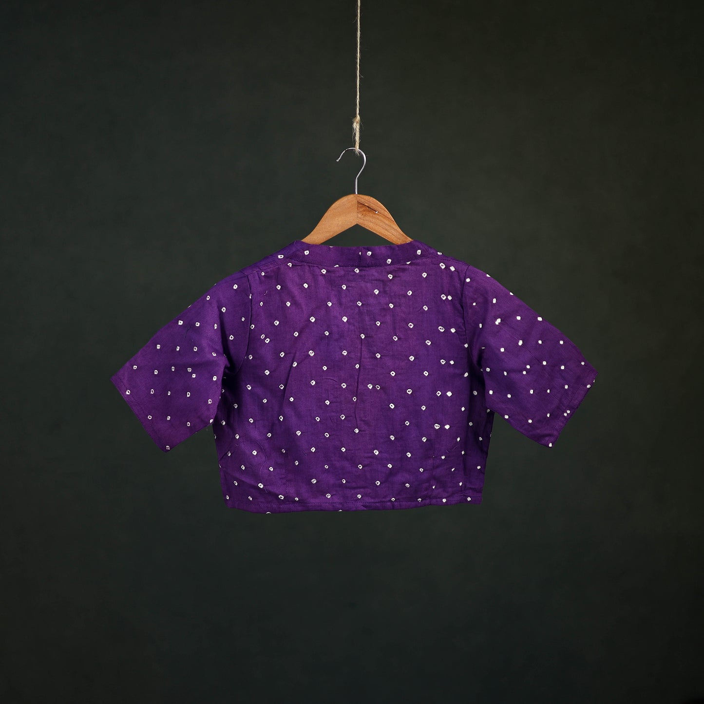 Bandhani Tie-Dye Cotton Readymade Blouse 06