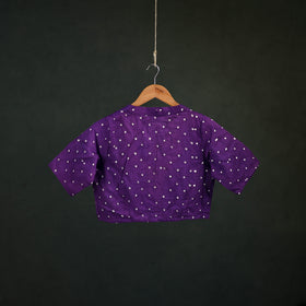 Bandhani Tie-Dye Cotton Readymade Blouse 06