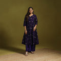 Spun Dupion Viscose Silk Thread Buti 2pc Kurta Set for women 01