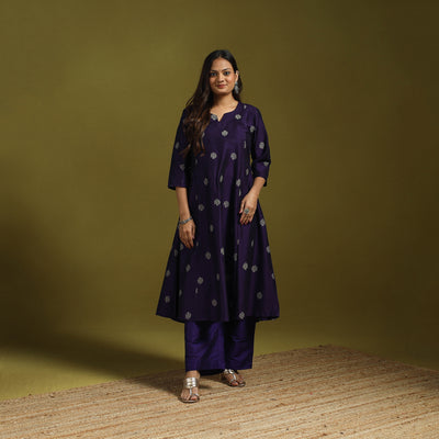 Spun Dupion Viscose Silk Thread Buti 2pc Kurta Set for women 01