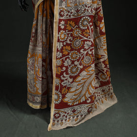 Kota Doria Cotton Printed Kalamkari Saree 06
