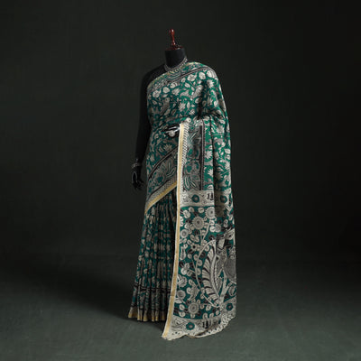 Kota Doria Cotton Printed Kalamkari Saree 08