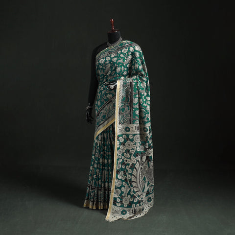 Kota Doria Cotton Printed Kalamkari Saree 08