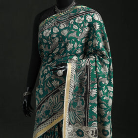 Kota Doria Cotton Printed Kalamkari Saree 08