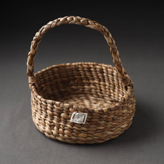 Handcrafted Organic Water Hyacinth Essential Basket
