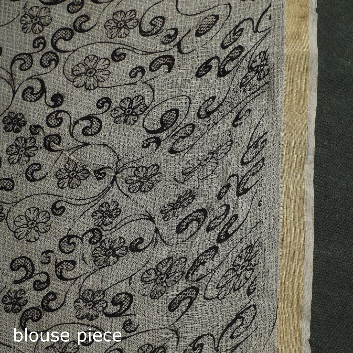 Kota Doria Cotton Printed Kalamkari Saree 08