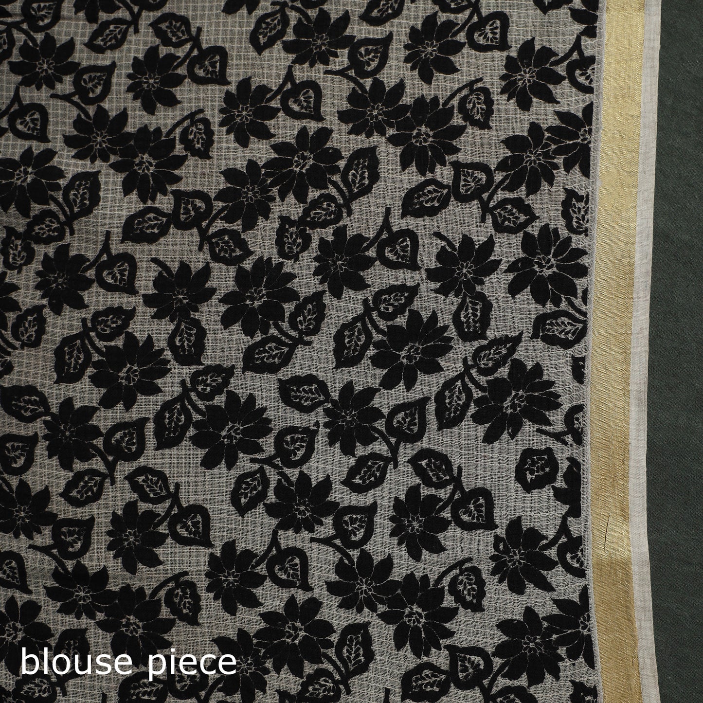 Kota Doria Cotton Printed Kalamkari Saree 09