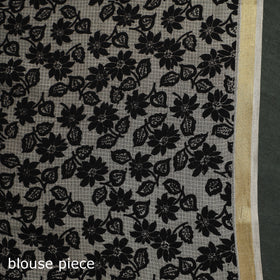 Kota Doria Cotton Printed Kalamkari Saree 09